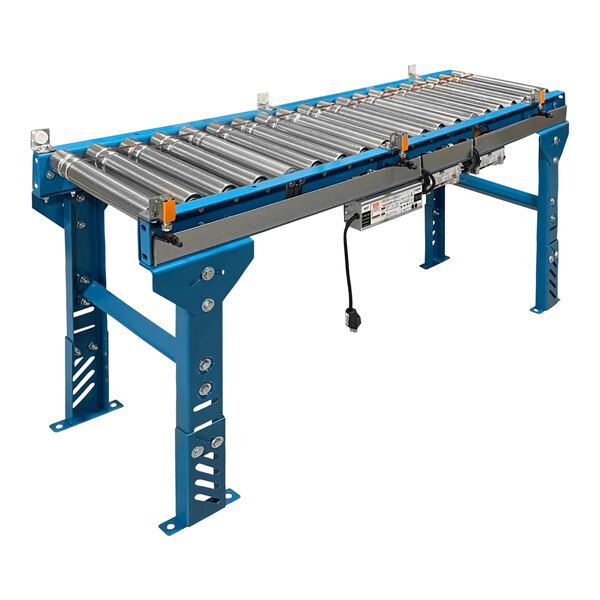 Lavex 24_ x 5' 24V Powered Roller Conveyor with 3